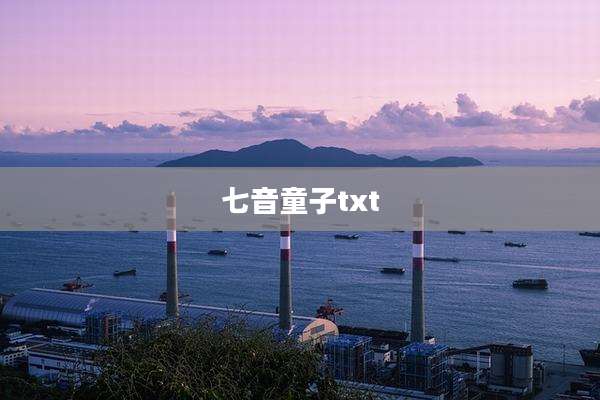 七音童子txt