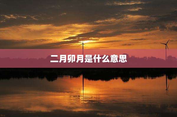 二月卯月是什么意思