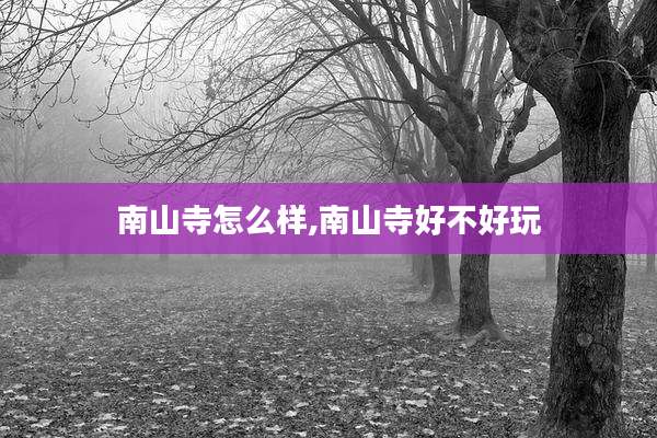 南山寺怎么样,南山寺好不好玩