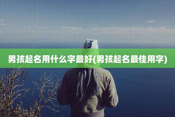 男孩起名用什么字最好(男孩起名最佳用字)