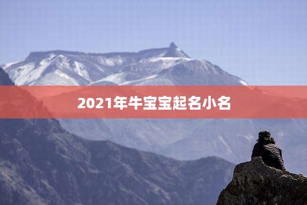 2021年牛宝宝起名小名