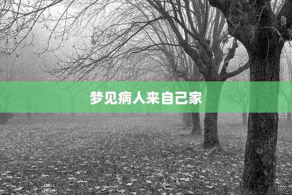 梦见病人来自己家