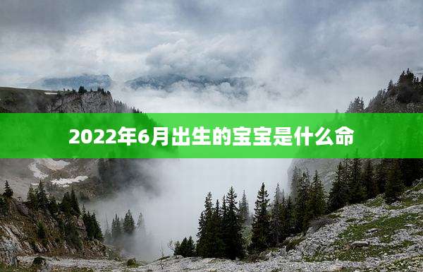 2022年6月出生的宝宝是什么命