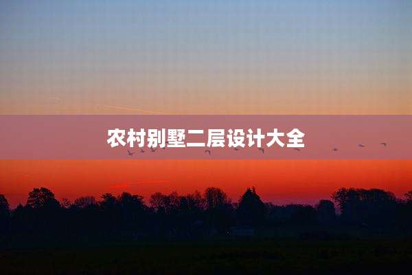 农村别墅二层设计大全