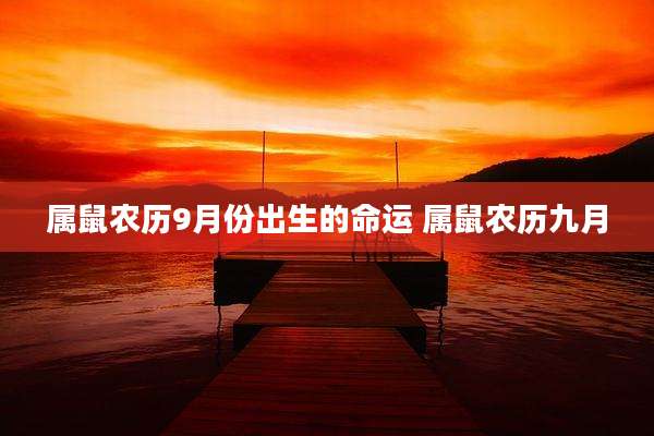 属鼠农历9月份出生的命运 属鼠农历九月