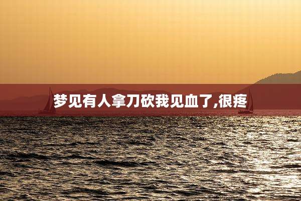 梦见有人拿刀砍我见血了,很疼