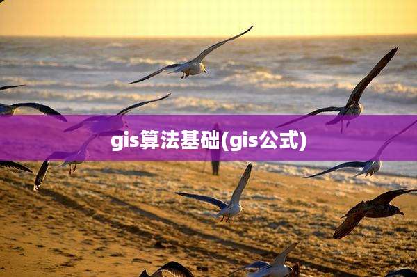 gis算法基础(gis公式)