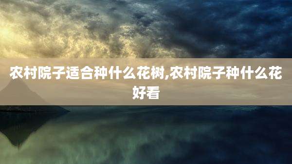 农村院子适合种什么花树,农村院子种什么花好看
