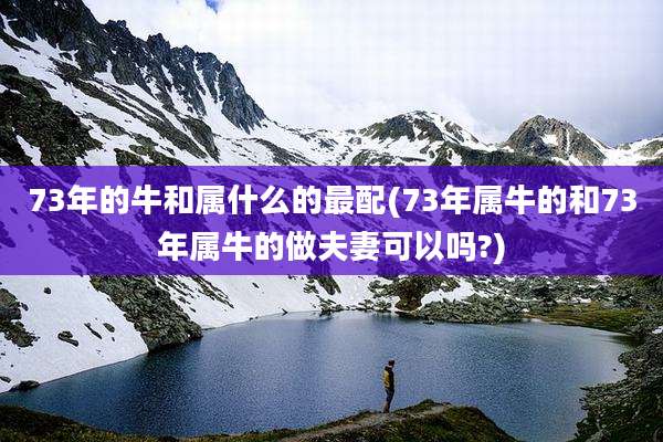 73年的牛和属什么的最配(73年属牛的和73年属牛的做夫妻可以吗?)