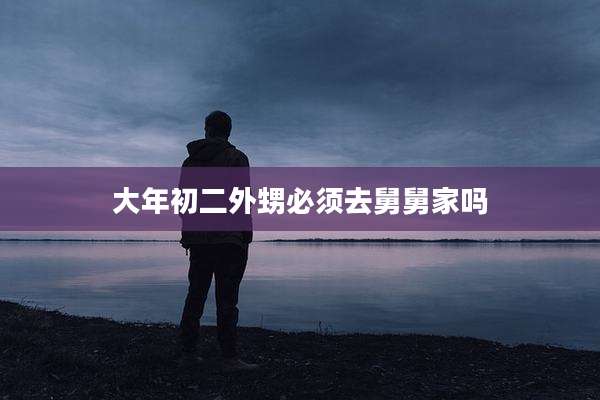 大年初二外甥必须去舅舅家吗