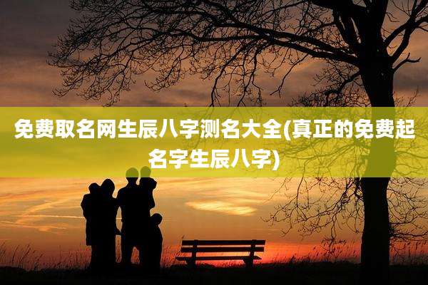 免费取名网生辰八字测名大全(真正的免费起名字生辰八字)