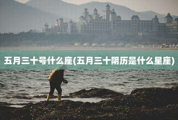 五月三十号什么座(五月三十阴历是什么星座)