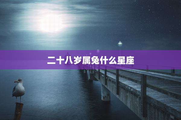 二十八岁属兔什么星座