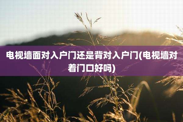 电视墙面对入户门还是背对入户门(电视墙对着门口好吗)