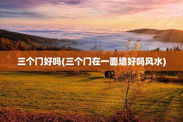 三个门好吗(三个门在一面墙好吗风水)