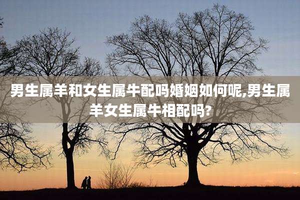 男生属羊和女生属牛配吗婚姻如何呢,男生属羊女生属牛相配吗?