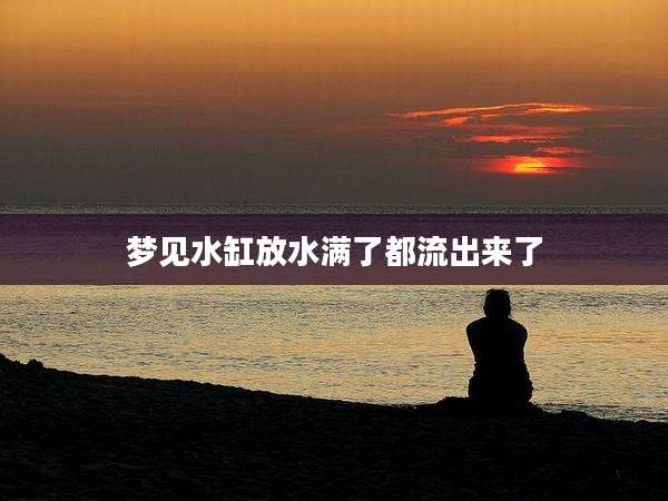 梦见水缸放水满了都流出来了