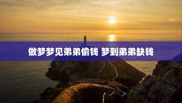 做梦梦见弟弟偷钱 梦到弟弟缺钱