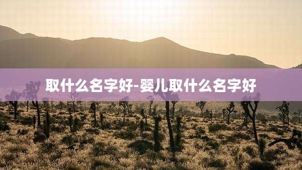 取什么名字好-婴儿取什么名字好