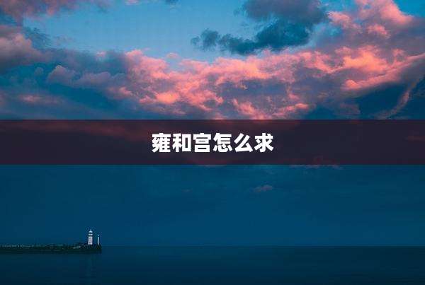 雍和宫怎么求