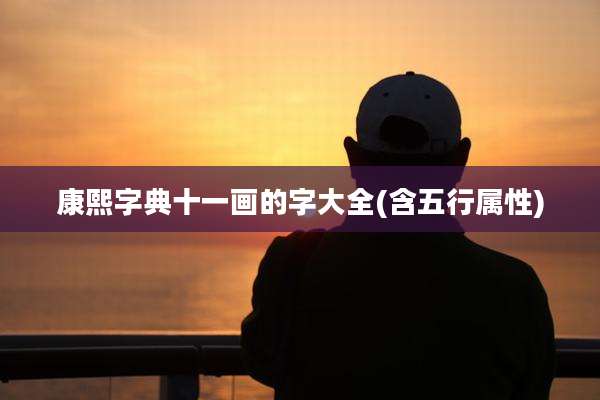 康熙字典十一画的字大全(含五行属性)