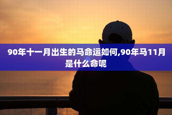 90年十一月出生的马命运如何,90年马11月是什么命呢