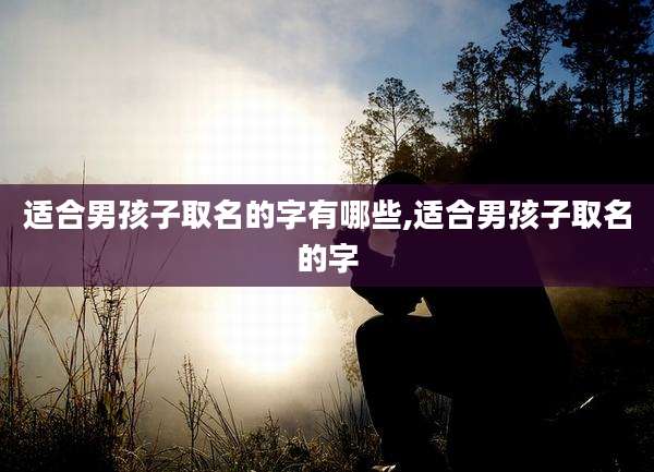 适合男孩子取名的字有哪些,适合男孩子取名的字