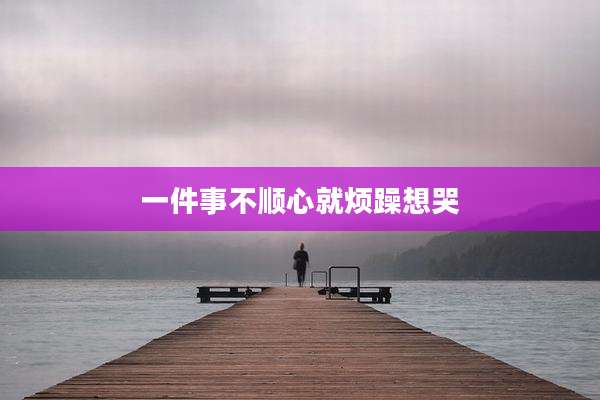 一件事不顺心就烦躁想哭