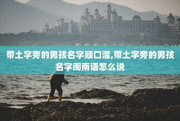 带土字旁的男孩名字顺口溜,带土字旁的男孩名字闽南语怎么说