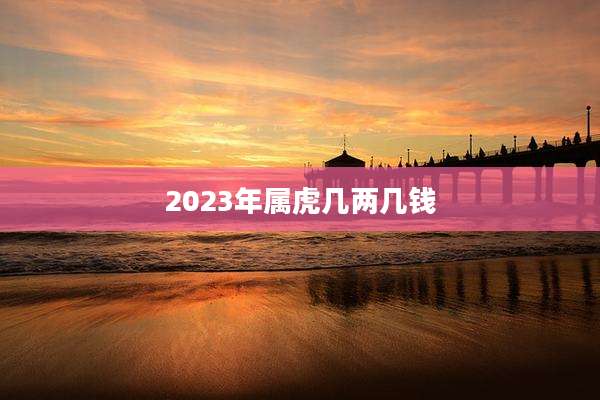 2023年属虎几两几钱