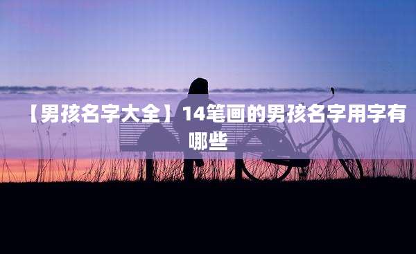 【男孩名字大全】14笔画的男孩名字用字有哪些