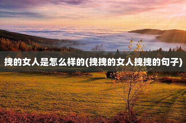 拽的女人是怎么样的(拽拽的女人拽拽的句子)