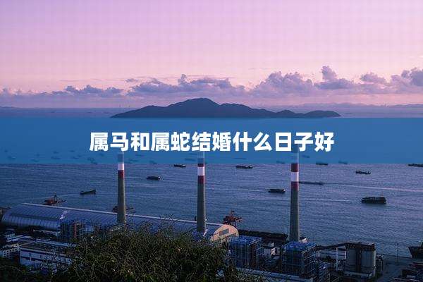 属马和属蛇结婚什么日子好