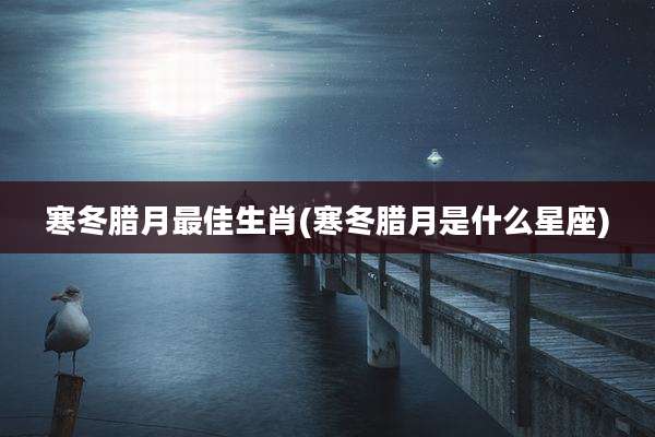 寒冬腊月最佳生肖(寒冬腊月是什么星座)
