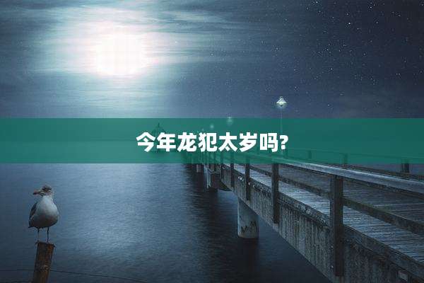 今年龙犯太岁吗?