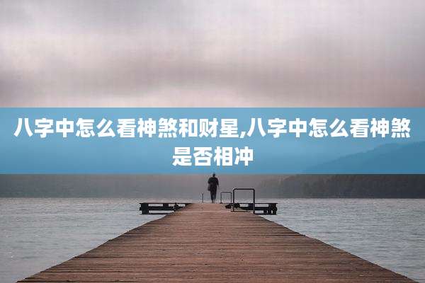 八字中怎么看神煞和财星,八字中怎么看神煞是否相冲
