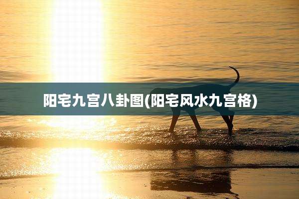 阳宅九宫八卦图(阳宅风水九宫格)