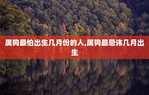 属狗最怕出生几月份的人,属狗最忌讳几月出生