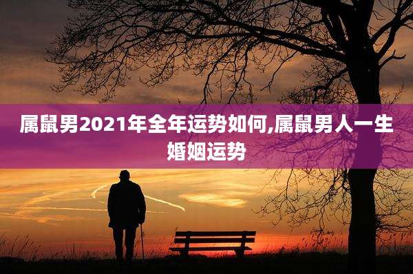 属鼠男2021年全年运势如何,属鼠男人一生婚姻运势