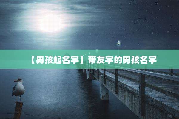 【男孩起名字】带友字的男孩名字