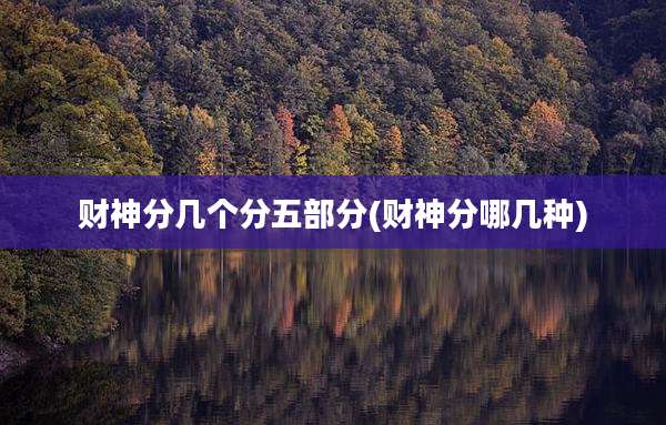 财神分几个分五部分(财神分哪几种)