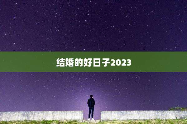 结婚的好日子2023