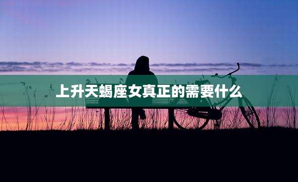 上升天蝎座女真正的需要什么