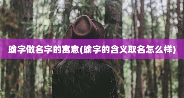 瑜字做名字的寓意(瑜字的含义取名怎么样)