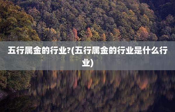 五行属金的行业?(五行属金的行业是什么行业)