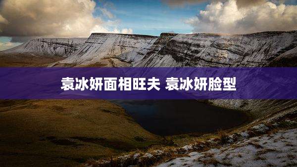 袁冰妍面相旺夫 袁冰妍脸型