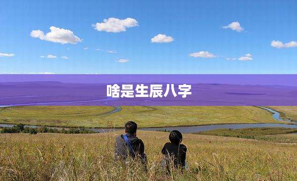 啥是生辰八字