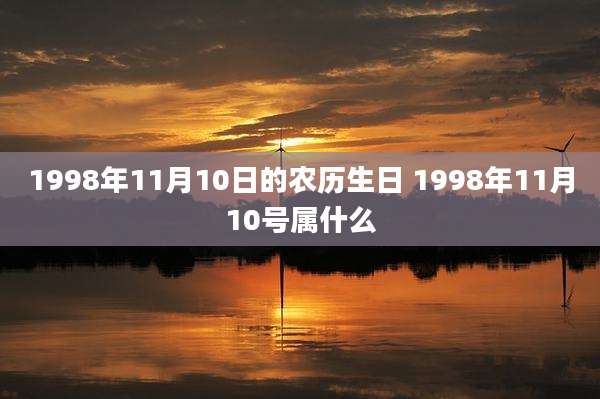 1998年11月10日的农历生日 1998年11月10号属什么