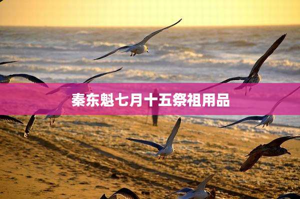 秦东魁七月十五祭祖用品