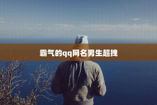 霸气的qq网名男生超拽